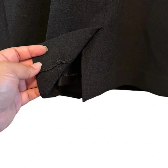 NWT Vintage Sandra Darren Black White Floral Eyelet Dress Size 12 - Picture 11 of 14